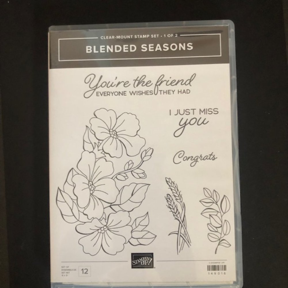 Stampin' Up! - Blended Seasons Red Rubber Stamp Set *Retired*